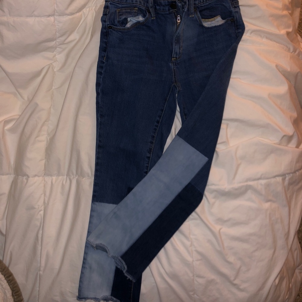 Patchwork target jeans